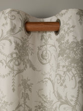 Laura Ashley Tuileries Dark Dove Grey Ready Made Eyelet Blackout Curtains